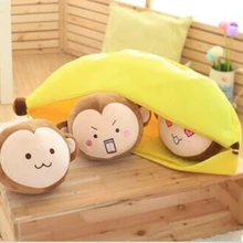 wholesale new 70cm Cute monkey head plush toys legume pillow soft cushion stuffed plush animals doll birthday gift for Child