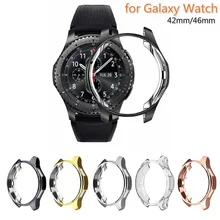 Gear S3 frontier для samsung Galaxy Watch, 46 мм, 42 м, ремешок, чехол, reloj, покрытие из мягкого ТПУ, все вокруг, защитный чехол, оболочка, рамка