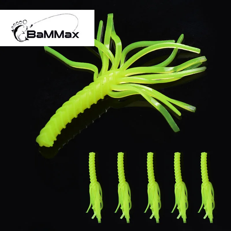 

Bammax fishing lure 10pcs 1.3g 6cm Artificial wobbler Worm crankbaits Jig Head Soft lures carp Fly fishing accessories pesca