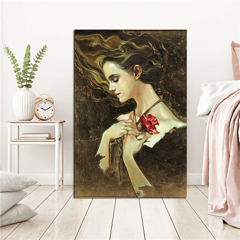 

Belle Something There From Beauty And The Beast HD Canvas Posters Prints Wall Art Painting Decorative Picture Modern Home Decor