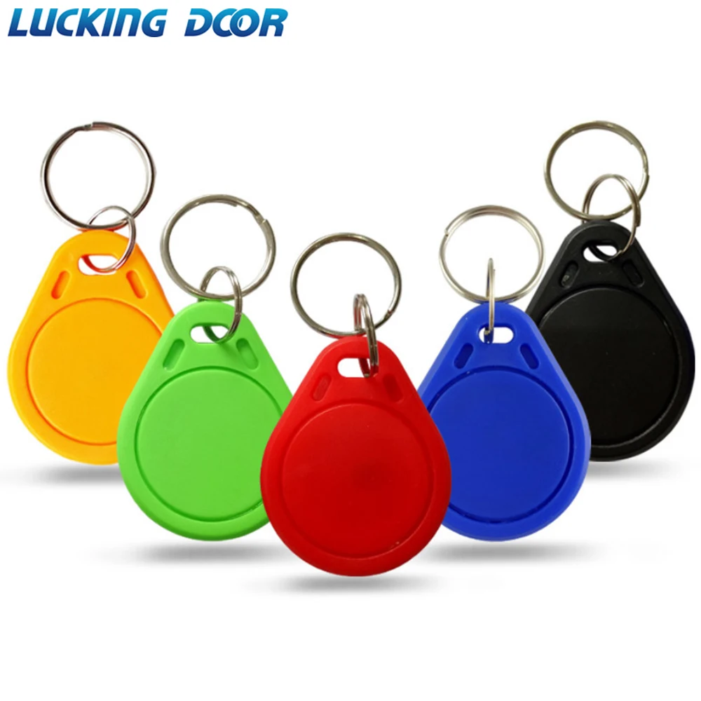 

100pcs 13.56MHz IC M1 Keyfobs Tags Access Control RFID Key Finder Card Token Attendance Management Keychain