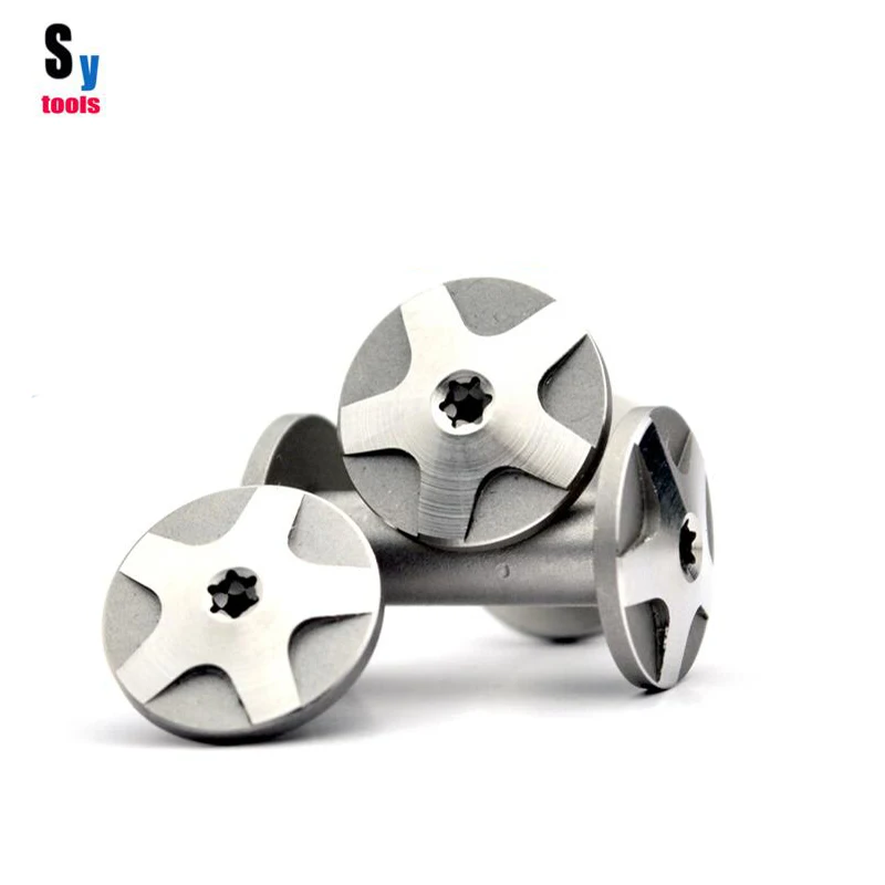 Diy Knife material Making knife Handle screw Tactical locking Smiling