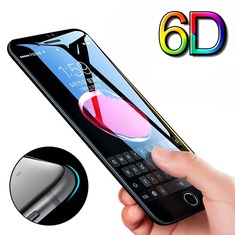 

6D Tempered Glass For iPhone 6 s Plus 7 8 Screen Protector on the for iPhone X 10 Protective Glass For iPhone 7 Plus 6 8 Glass