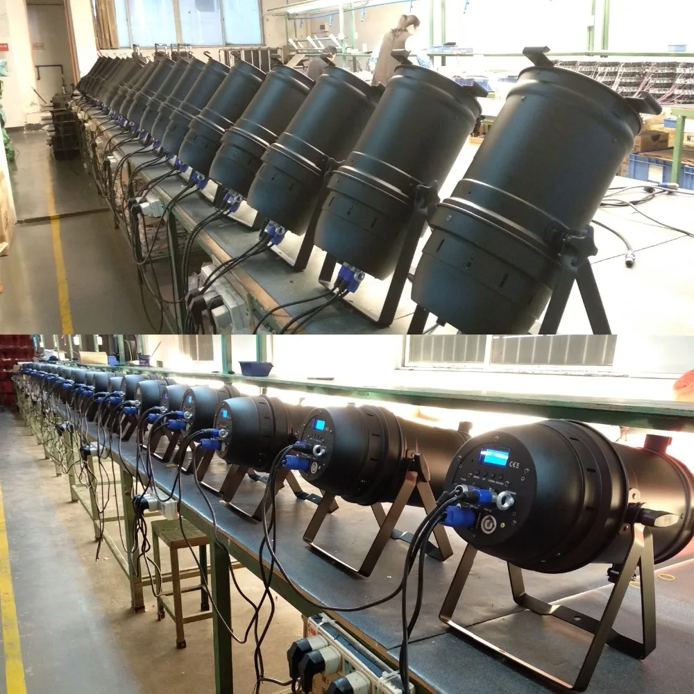 Suave e Quente e frio Ideal para Salas de Estúdio Estúdio de Igrejas Luz de Preenchimento Luz do Ponto Pro 6 e 7dmx Modos Zoom Par Levou 200 Watt Par Pode White Flood de Igrejas 9 Efeito de Iluminação de palco