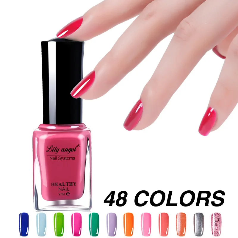7ml Nail Polish Gel Paint Peelable Water Based Nails Art Glue Quick Drying Beauty Tools 48 Colors
