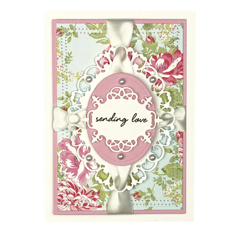 

JC Metal Cutting Dies for Scrapbooking Die Cut 2019 Lace Circle Frame Card Making Craft Folder Paper Handmade Album Stencil New