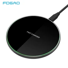 DCAE Fast 15W Qi Wireless Charger for Xiaomi Mi 9 Samsung S9 S10 Type-C USB Charger Pad 10W QC 3.0 For iPhone 11 Pro XS XR X 8