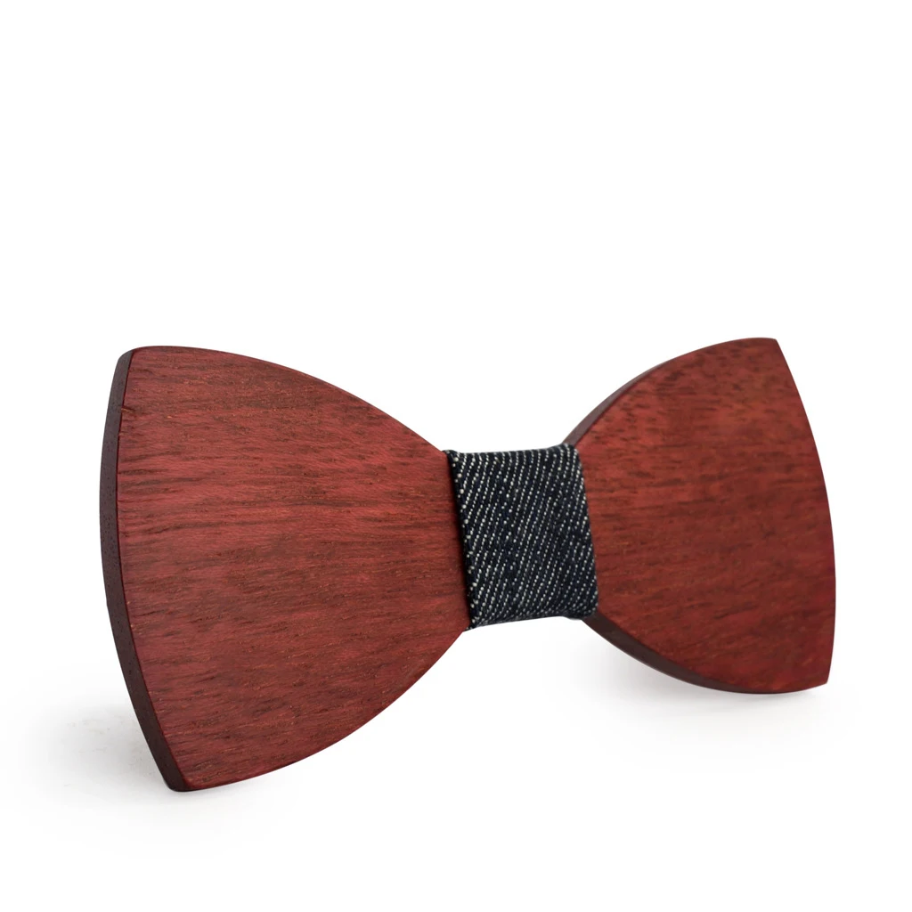 Твердый деревянный фиолетовый галстук-бабочка heartwwood ручной резной деревянный бизнес лук Горячие мужские и женские аксессуары модная индивидуальность - Цвет: P82