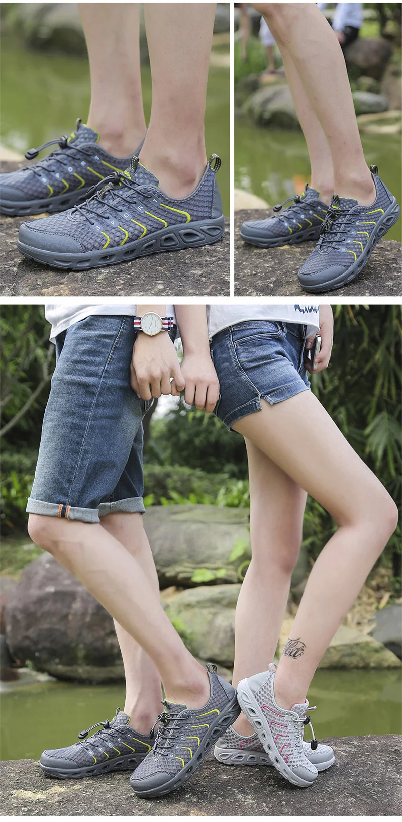 Summer Unisex Breathable Comfortable Mesh Sneakers Men Shoes Out door Wading Water Male Shoes Loafers Casual Walking (23)