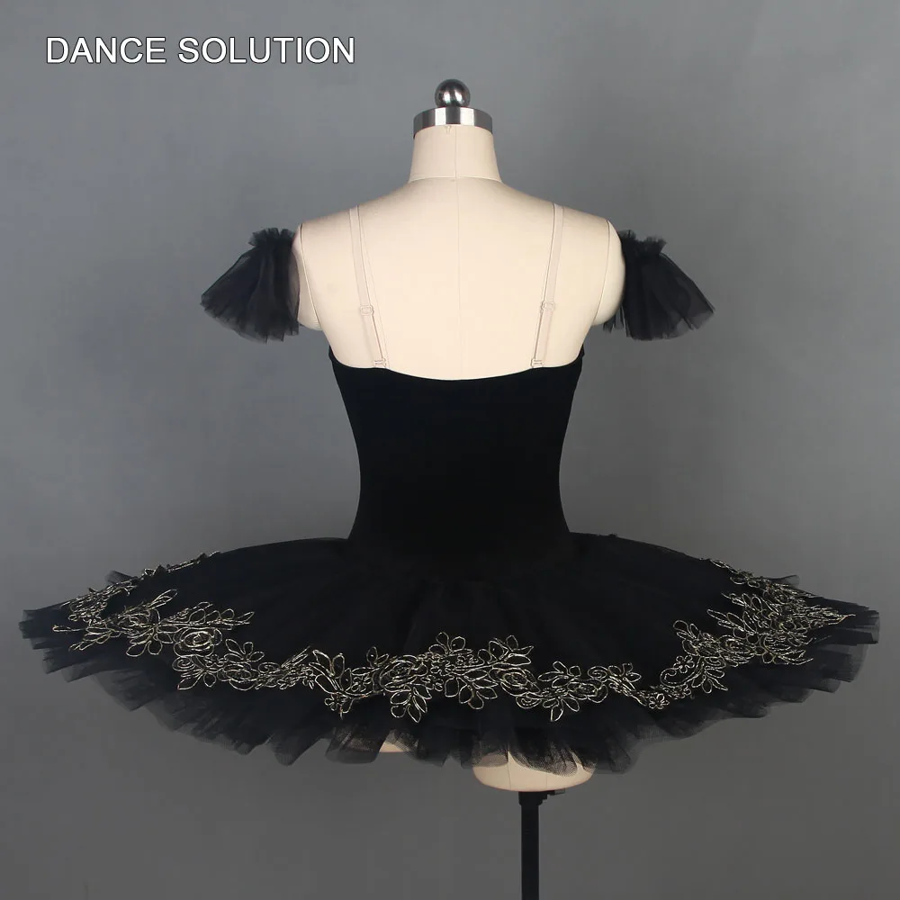 BLL110 черный бархатный лиф, профессиональная балетная пачка для девочек и женщин, танцевальное платье для соревнований, балерина, сценический костюм