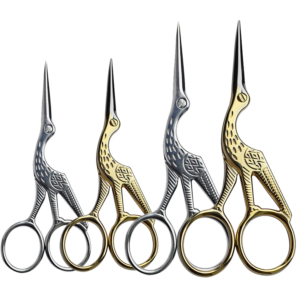 1pc Stainless Steel Classic Stork Scissors Crane Bird Nail Art Scissor