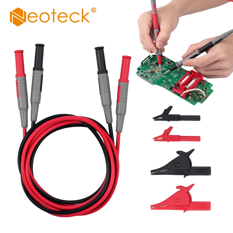 Automotive Test Lead Kit With Alligator Clips Multimeter Test lead CAT III 1000V 10A Multi Meter