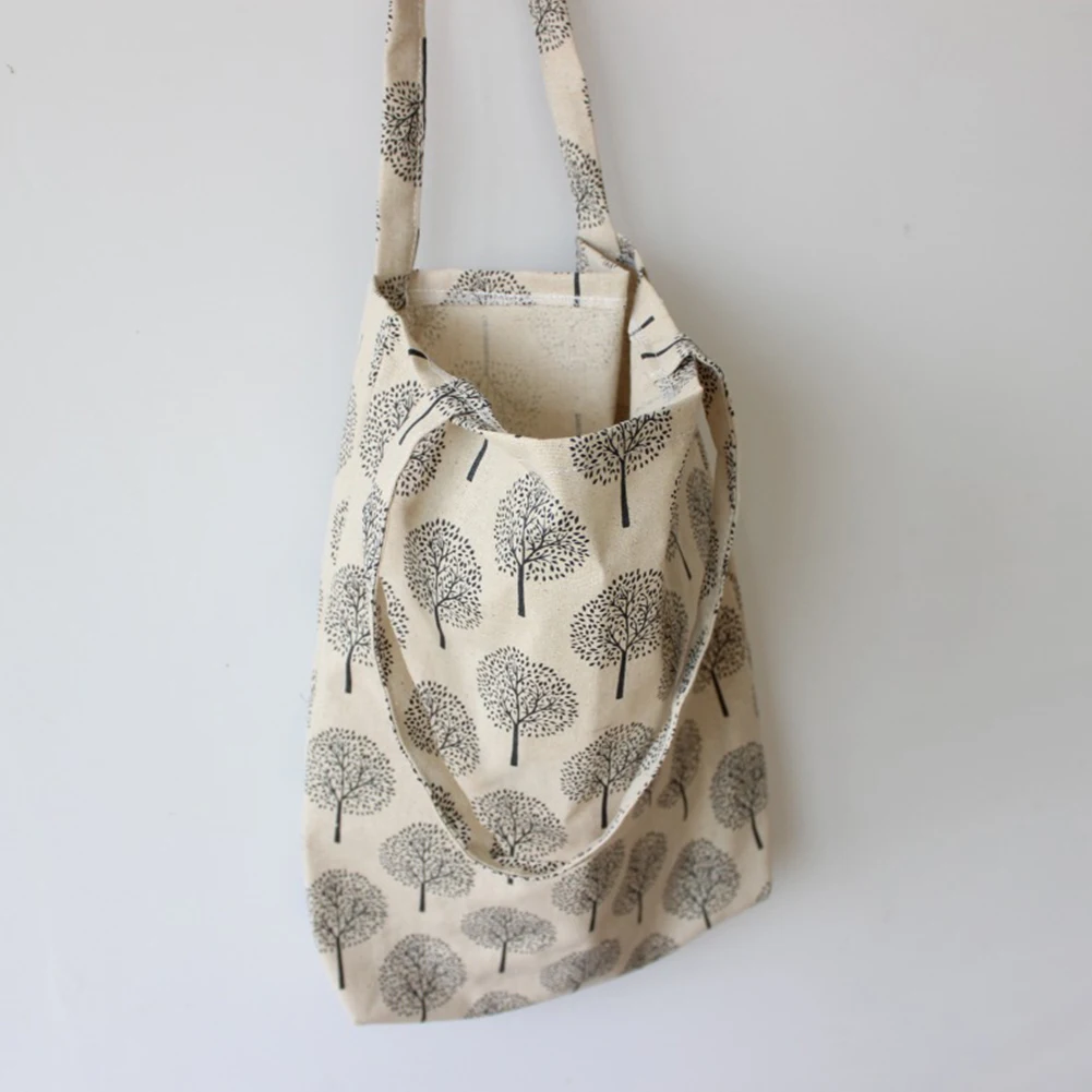 

Women Floral Printed Casual Tote Large Capacity Female Handbags Single Shoulder Shopping Bags Daily Use Canvas Beach Bag
