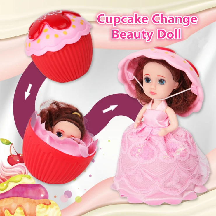 Cupcake Dolls Surprise Dress Up Princess Cup Cake Girls Dolls Cute
