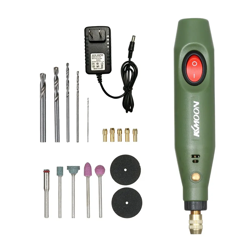 

KKmoon Electric Grinding Tool Set Mini Portable Electric Rotary Drill Grinder Versatile Bits Engrave Tools Kits