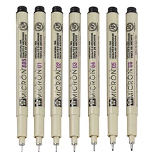 Подлинная игольчатая ручка Sakura Pigma Micron, 4 шт./лот, кисть для подводки(водонепроницаемая бумага), принадлежности для письма