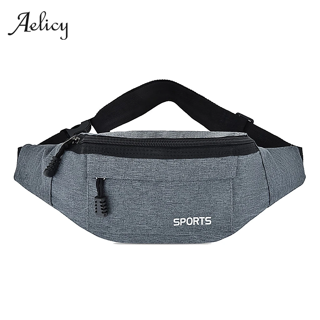 

Aelicy Casual Men Waist Bags Women Shoulder Bag Pouch Travel Canvas Belt Bag Fashion Unisex Waist Pack Men Waterproof Fanny Pack