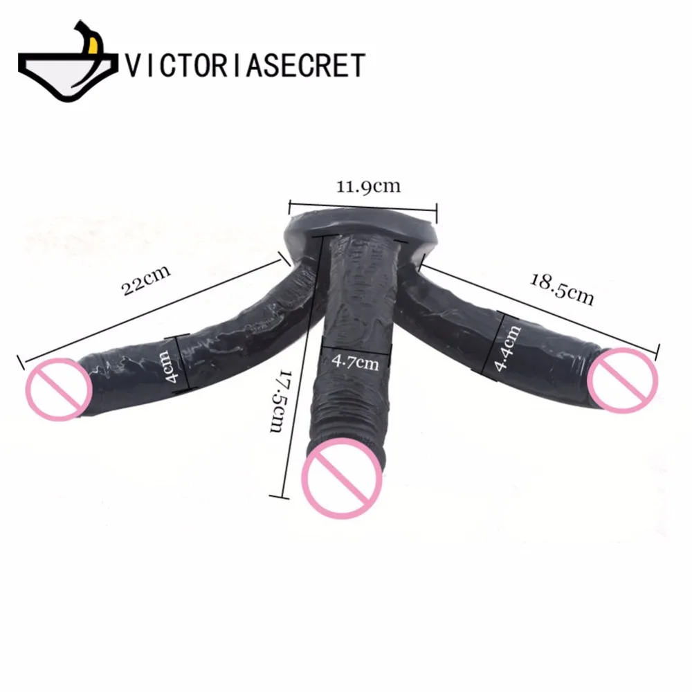 Three Heads Penis Big Dildo For Woman Realistic Vagina Masturbation Cock Penis Adults Toys Anal Butt Toys For Woman Erotic Goods