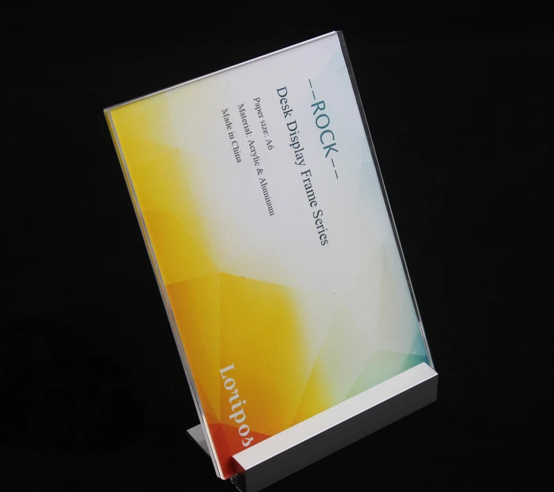 20 pcs A6 148*105mm LABEL HOLDER Aluminium tabletop desktop display