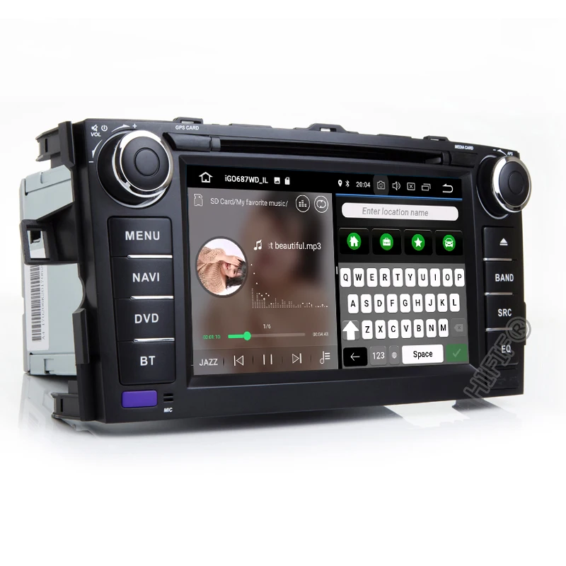 DSP IPS Android 10 2 DIN Автомобильный dvd плеер для TOYOTA AURIS Altis COROLLA 2012 2013 GPS Радио экран стерео