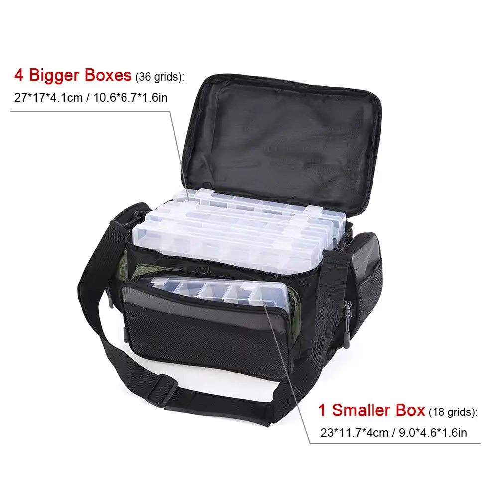 tackle bags and boxes
