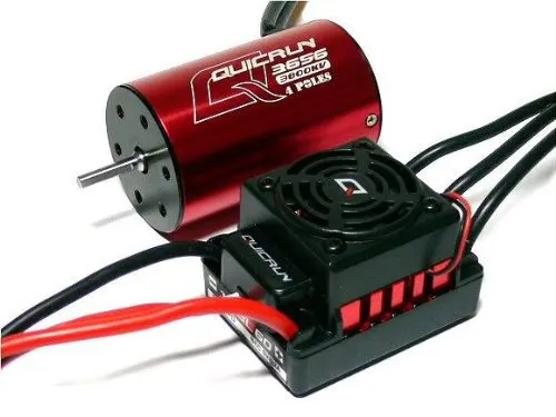 HOBBYWING QUICRUN 3656SL 3800KV Sensorless Brushless Motor & 60A ESC & Program Card Combo for 1/10 On/Off-road/Truck/Monster