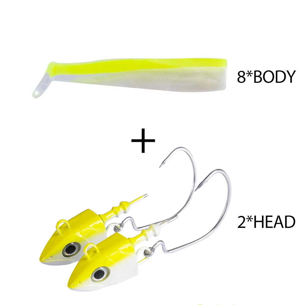 Hunthouse Shad Приманка Swimbaits Черный Гольян действие Мягкая приманка Pro рыболовные снасти для большой рыбы рыболовные советы рок рыба приманка - Цвет: Лиловый