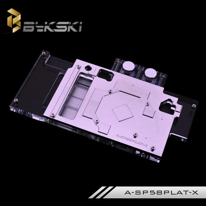 Bykski A-SP58PLAT-X блок водяного охлаждения GPU для Sapphire Nitro+ Radeon RX580