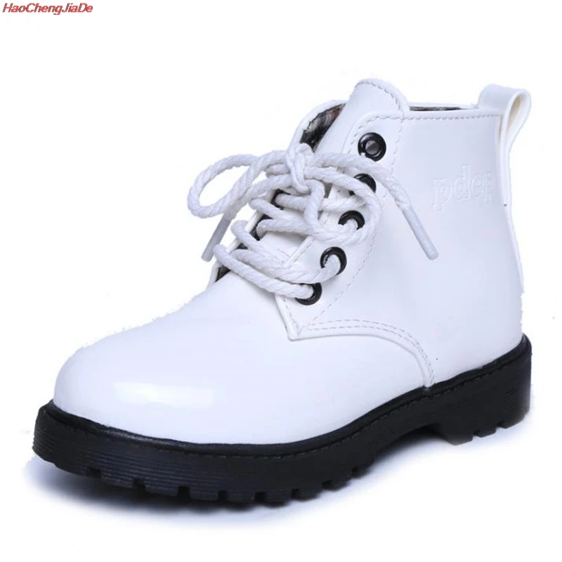 

Kids Boots Ankle Retro Girls Boots Fashion Cute Soft PU Leather Martin Boys Boots Kids Single Boots Children School Shoes 23-36