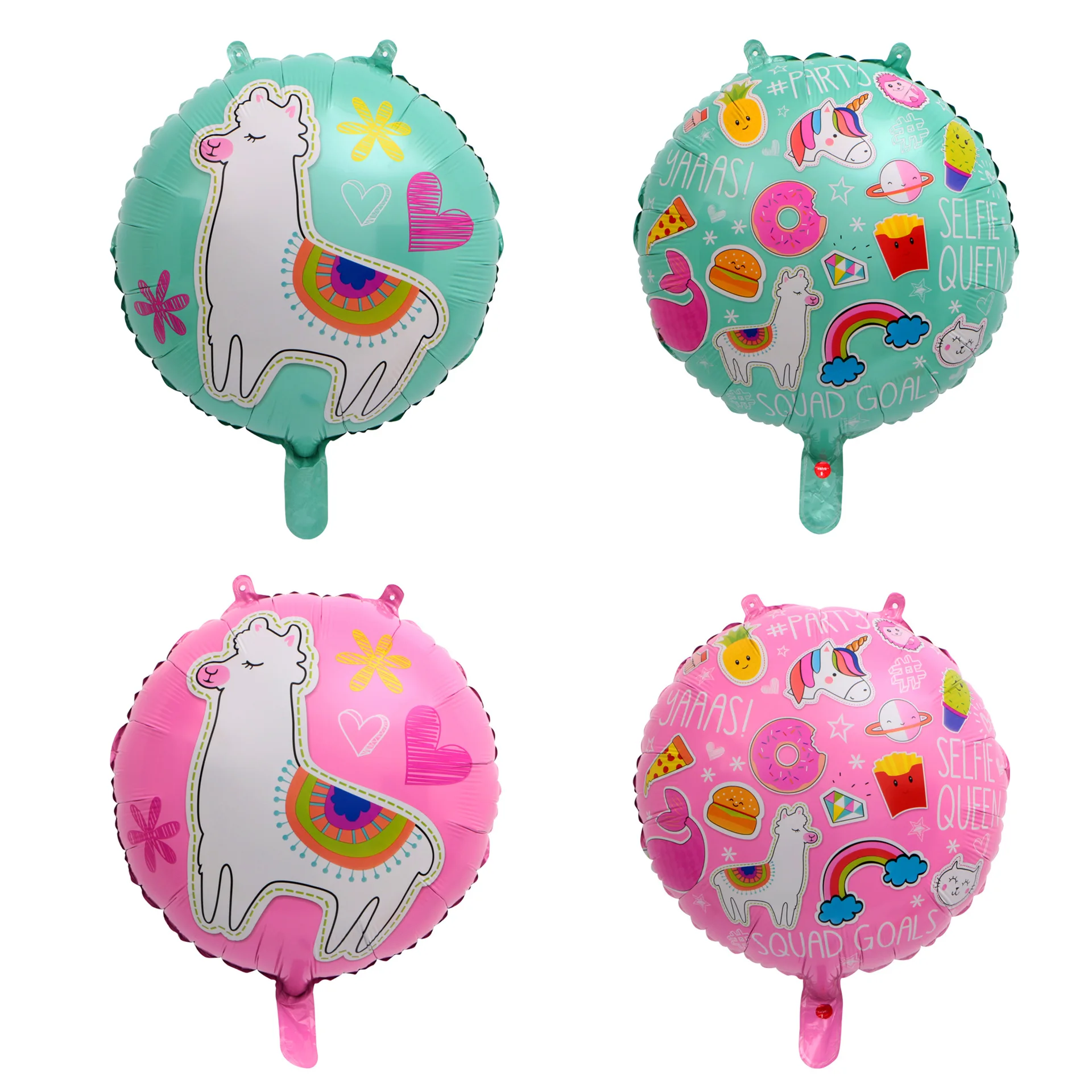 

5pcs Unicorn Lama Leaf Balloons Alpaca Star Helium Foil BBaby Shower Birthday Wedding Party Unicorn Rainbow Decoration Kids Toys