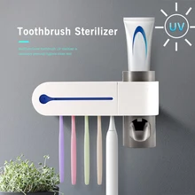 Держатель зубной щетки ультрафиолетовая зубная щетка стерилизатор автоматический комплект для зубной пасты диспенсер настенный очиститель зубной щетки