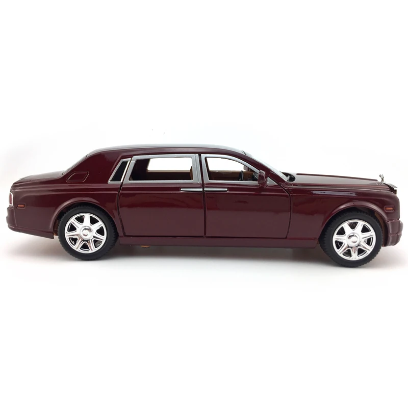 Литой автомобиль из сплава для рулонов Royce Phantom масштаб 1:24 модель автомобиля
