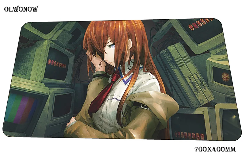 size 700x400x3mm Steins gate коврик для мыши 700x400x3 мм игровой коврик для мыши большой геймерский коврик Инди поп компьютерный стол padmouse клавиатура властные игровые коврики - Цвет: size 700x400x3mm