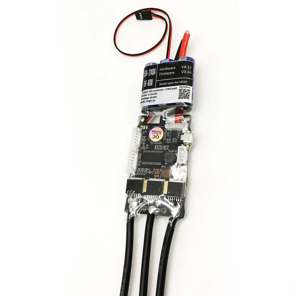 

FSESC V4 50A SK8-ESC w/ 5V/1.5A BEC for Electric Skateboard RC Car E-bike E-scooter Robot Electronic Speed Controller