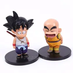 Dragon Ball Z ребенок Son Goku Krillin ПВХ фигурку Коллекционная модель игрушки