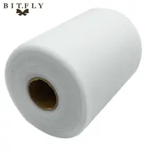 100 ярдов 15 см Белый Тюль ролл Baby Shower пачка детское шоу Свадебная отделка органзы DIY юбка Ремесла день рождения принадлежности