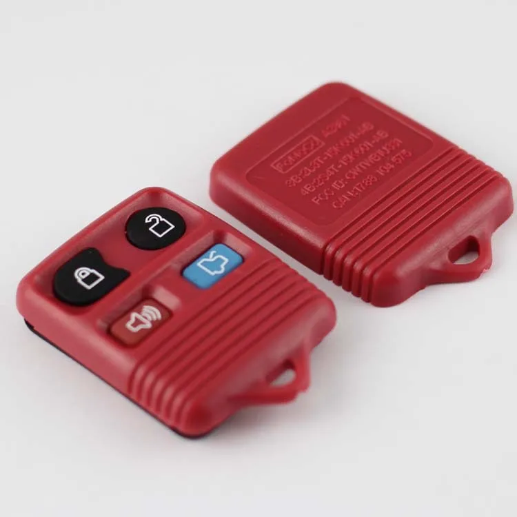 

4 BUTTONS REMOTE KEY CASE SHELL FOB FOR FORD MUSTANG FOCUS LINCOLN LS TOWN MERCURY GRAND MARQUIS SABLE TRANSIT IN RED 30PCS/LOT