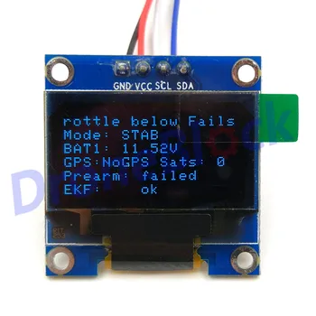 

Pixhawk Onboard Display Module for Pixhawk2 the cube Pixhawk3 Pixhawk4 v5 CUAV Pixracer PXFmini OLED I2C port