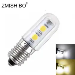 ZMISHIBO 10 шт Энергосбережение Мини светодио дный лампы кукурузы E14 220 V-240 V 1 W 7 светодио дный 5050 огни холодильник холодный белый теплый белый