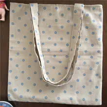 YILE хлопковая холщовая хозяйственная сумка через плечо сумка для переноски эко многоразовая сумка с принтом синяя Маргаритка без подкладки L033 Новинка