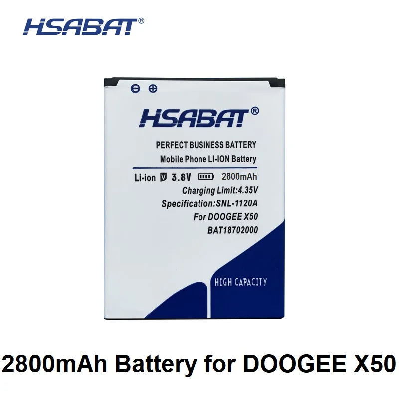 

HSABAT BAT18702000 2800mAh Battery for DOOGEE X50