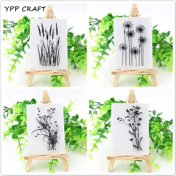 

YPP CRAFT 1 Sheet Grass Transparent Clear Silicone Stamps for DIY Scrapbooking/Card Making/Kids Fun Decoration Supplies 1010