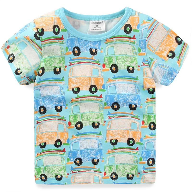 

baby clothes tees tops summer o-neck children clothes knitted cotton baby girls clothes t shirts printed children boys