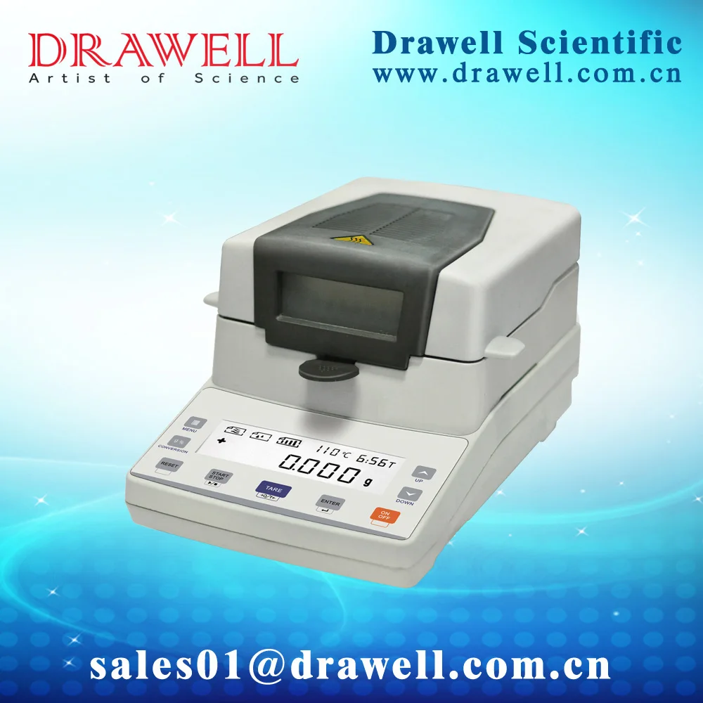 

High Readability DW-MW Series Halogen Moisture Tester with ,0.01g DW-110MW