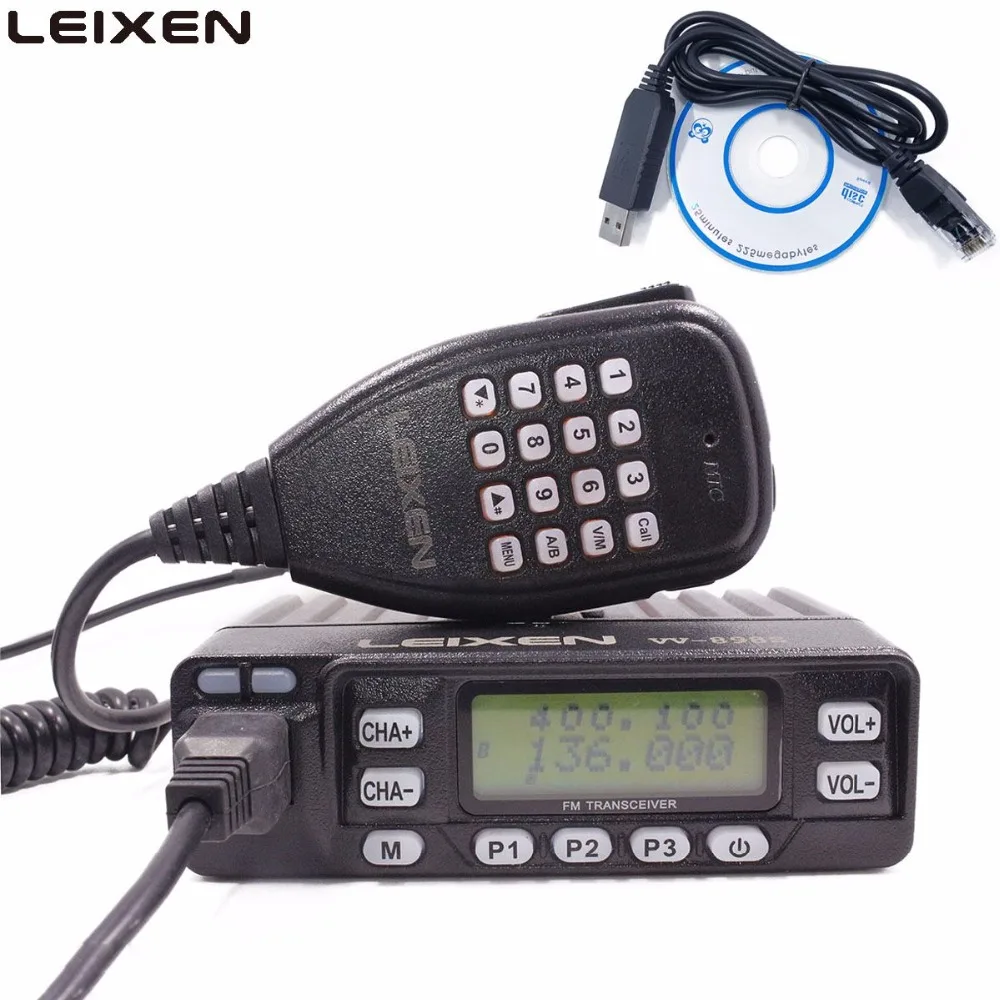 Leixen-カーラジオVV-898,25w ,デュアルバンド,144/430mhz,アマチュア無線およびusbプログラミングケーブル付きモバイルトランシーバー,leixen UV-25HX -  AliExpress 携帯電話 & 電気通信