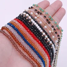 Женское короткое ожерелье с разноцветными хрустальными бусинами, 21 стиль,, модное ювелирное изделие, женское колье, вечерние ожерелья