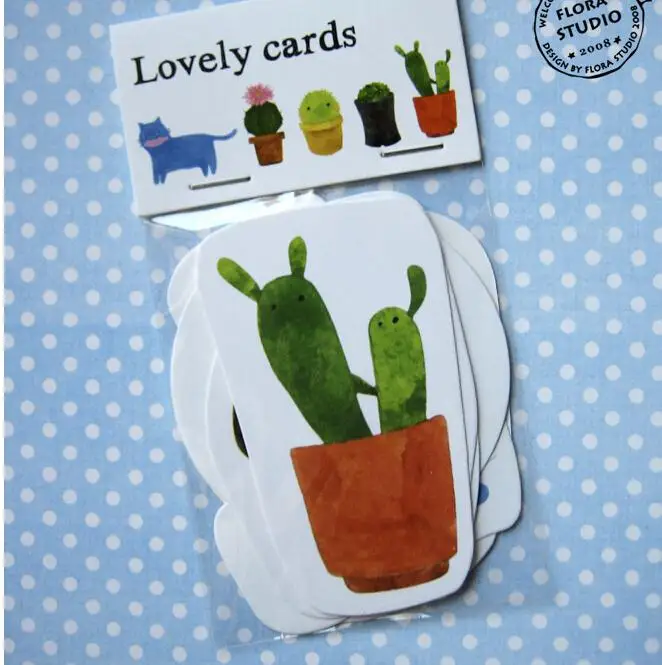 

7PCS/set New cartoon Zoo small card / greeting card / lovely gift cards / children birthday gifts card
