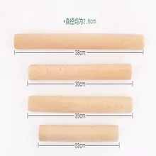 Твердая деревянная Скалка, большие инструменты для выпечки, обертки, молоток, стержень, скалка для лапши со шкалой