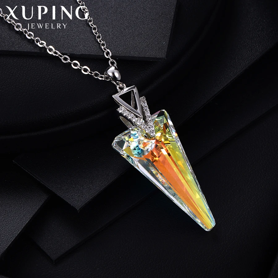 Xuping элегантные каплевидные ожерелья с подвесками кристаллы от Swarovski литературные стили женские подарки на год M3 \ M56-40