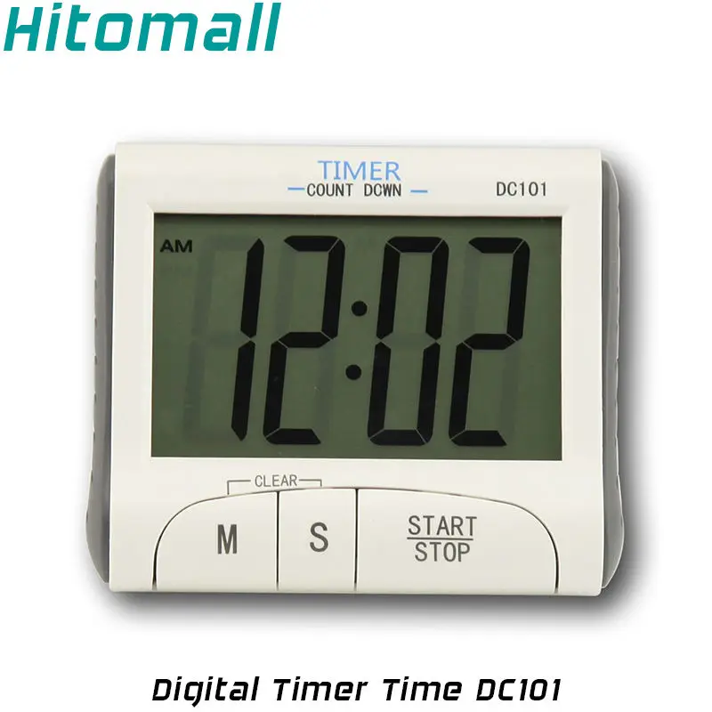 Mini Digital Timer Time Display Clock Stopwatch Function Countdown